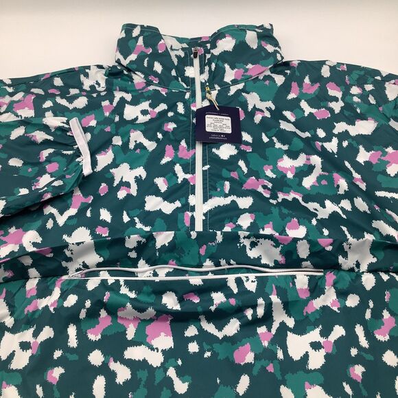 The Bubble Womens Poncho‎ Lefty Hooded Jacket Green Size Medium NWT - Picture 4 of 12